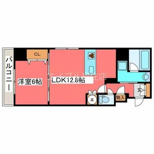 ホーリーフォート南平岸【3階】の間取り