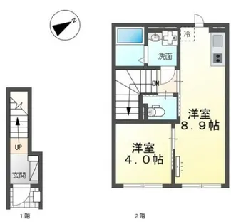 ル・レスト池田【202号室】の間取り