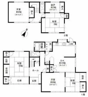 愛知県名古屋市名東区高針4丁目【一戸建】の間取り