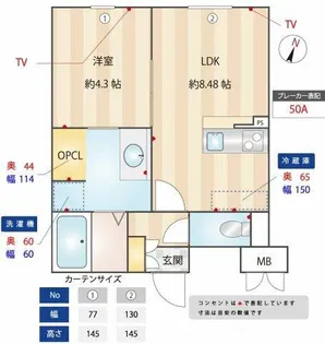 LEGALAND福島North【2階】の間取り