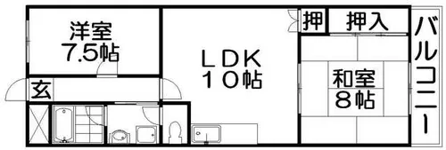 サンフェリカ【4階】の間取り