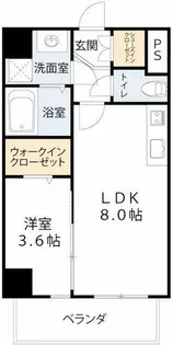KAUNIS LUSSO【5階】の間取り