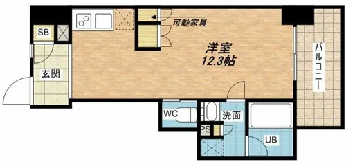 アーバネックス北浜【3階】の間取り