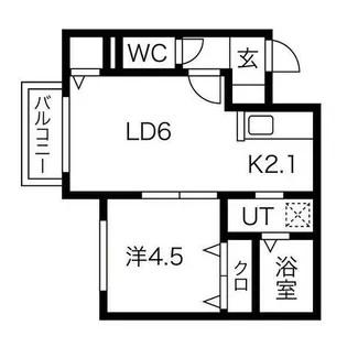 フォートレス澄川【2階】の間取り