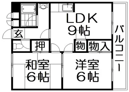 ロイヤルハイツさつき丘【4階】の間取り