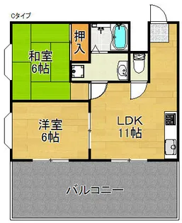 ジョンソンハイム【1階】の間取り