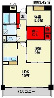 ラ・フィーネ20【5階】の間取り