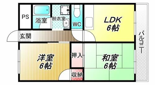 エトワールヴィル-R八尾末広町【1階】の間取り