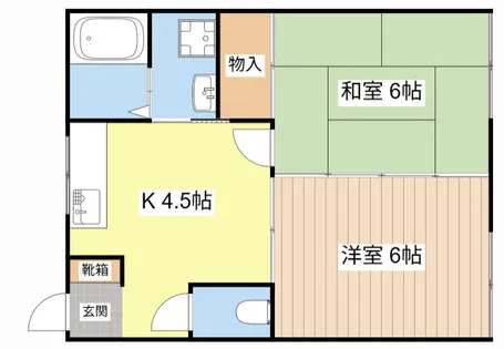 クレール行村【201号室】の間取り