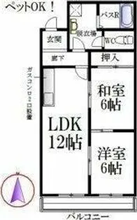 21st Century(トゥエンティファーストセンチュリー)【2階】の間取り