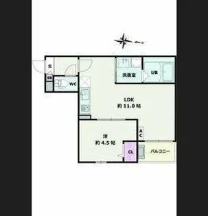 Jack ohataⅠ【2階】の間取り