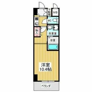 サウス名駅【5階】の間取り
