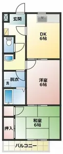 コーポラス二見【201号室】の間取り