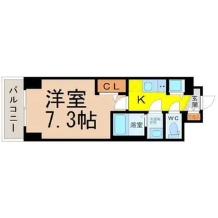 エスリード上前津セレーノ【8階】の間取り