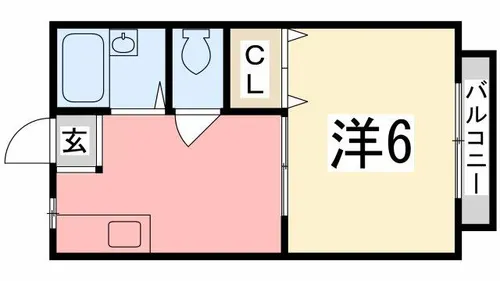 ノースユメサキ【202号室】の間取り