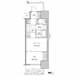 1LDKの間取り画像