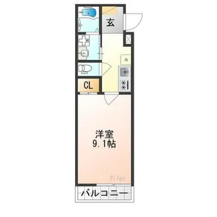 ビエノス京都伏見【2階】の間取り