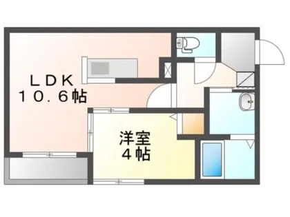 コートロティ宮の森【4階】の間取り