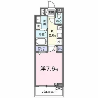 ヒカルサ京田辺大住【2階】の間取り