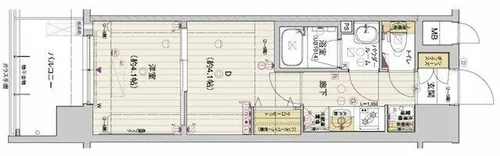 アスヴェル京都西大路SOUTH【4階】の間取り