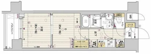 アスヴェル京都西大路SOUTH【4階】の間取り