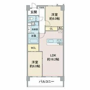 愛知県名古屋市名東区亀の井2丁目【マンション】の間取り