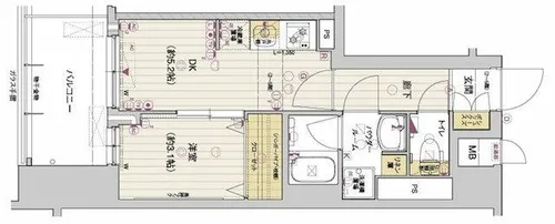 アスヴェル京都西大路SOUTH【5階】の間取り