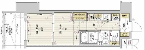 アスヴェル京都西大路SOUTH【6階】の間取り