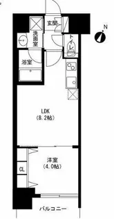 アーバネックス京橋【8階】の間取り