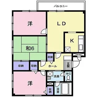 アビターレ稲野【1階】の間取り