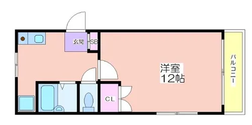 ハイツ新今宮【701号室】の間取り