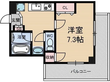 エステート茨木駅前【5階】の間取り