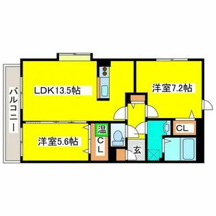 マーサ羊ヶ丘【103号室】の間取り