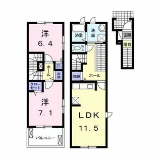 ベールブリーズ【2階】の間取り