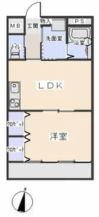 アビテ ナポール【308号室】の間取り