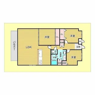 ロイヤルヒルズ待兼山【3階】の間取り