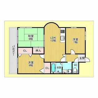 グレイス泉丘【5階】の間取り