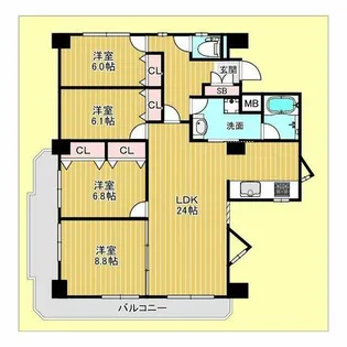 ロイヤルプリンス【3階】の間取り