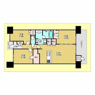 ジオ彩都いろどりの丘【8階】の間取り