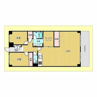 緑地公園プライムハイツ【2階】の間取り