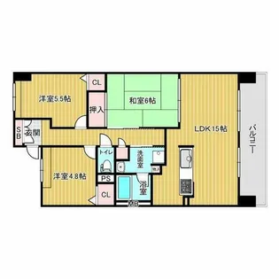 Minoo Hills【4階】の間取り