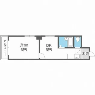 サンウィング南森町【2階】の間取り