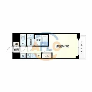 プレサンス西九条シティベイ【9階】の間取り