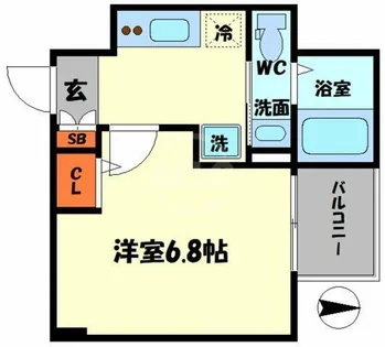 SERENiTE本町reflet【15階】の間取り