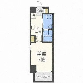 パウゼ東天満【6階】の間取り