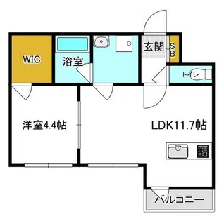 ウェルスクエア江坂【3階】の間取り