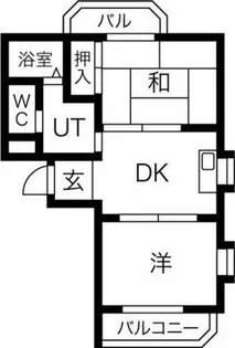 ムーンスターアサノ【1階】の間取り