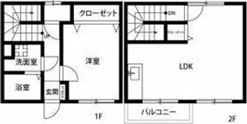 アンプルールリーブル レ・ソール【1階】の間取り