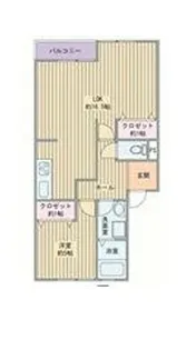 パストラル蒲田【A-1-3号室】の間取り