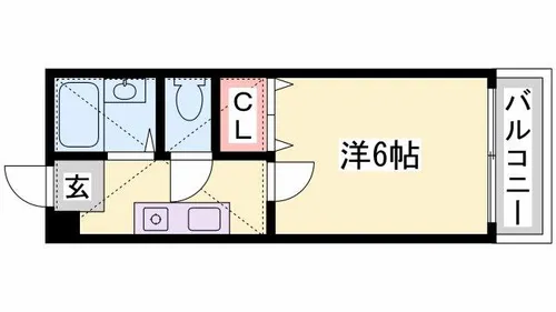 プラム書写【204号室】の間取り